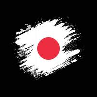 borstel effect Japan grunge structuur vlag vector