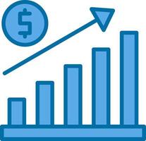 groei diagram vector icoon ontwerp