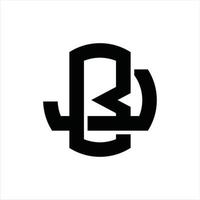 bj logo monogram ontwerp sjabloon vector