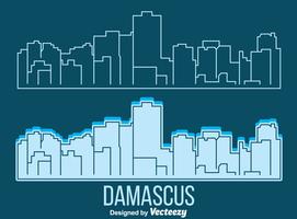 Damascus skyline vector