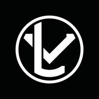 lv logo monogram ontwerp sjabloon vector