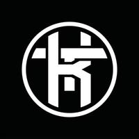 kt logo monogram ontwerp sjabloon vector