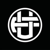 uf logo monogram ontwerp sjabloon vector