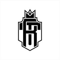 rt logo monogram ontwerp sjabloon vector