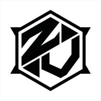 zv logo monogram ontwerp sjabloon vector