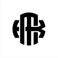 mk logo monogram ontwerp sjabloon vector