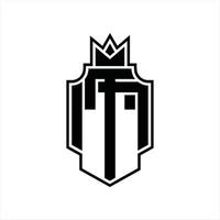 tm logo monogram ontwerp sjabloon vector