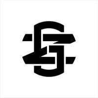gz logo monogram ontwerp sjabloon vector