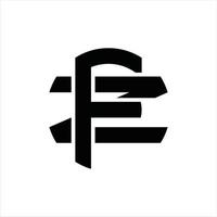 fz logo monogram ontwerp sjabloon vector