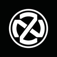 zn logo monogram ontwerp sjabloon vector