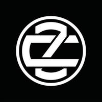zc logo monogram ontwerp sjabloon vector