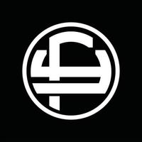 fy logo monogram ontwerp sjabloon vector