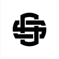 os logo monogram ontwerp sjabloon vector