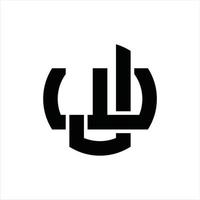 jw logo monogram ontwerp sjabloon vector
