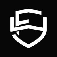 fy logo monogram wijnoogst ontwerp sjabloon vector