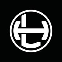 lh logo monogram ontwerp sjabloon vector