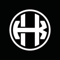 hk logo monogram ontwerp sjabloon vector