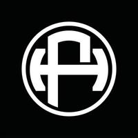 ph logo monogram ontwerp sjabloon vector