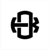 OK logo monogram ontwerp sjabloon vector