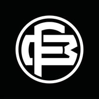 fb logo monogram ontwerp sjabloon vector