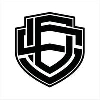 ds logo monogram wijnoogst ontwerp sjabloon vector