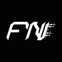 fn logo monogram abstract snelheid technologie ontwerp sjabloon vector