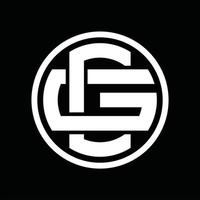 cg logo monogram ontwerp sjabloon vector