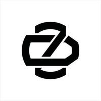 zd logo monogram ontwerp sjabloon vector