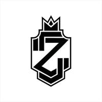 zz logo monogram ontwerp sjabloon vector