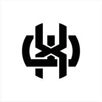 xw logo monogram ontwerp sjabloon vector