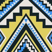 kleurrijk abstract meetkundig naadloos patroon. etnisch tribal zuiden Afrika ndebele meetkundig naadloos patroon achtergrond. zuidwesten patroon gebruik voor muur kunst, kleding stof, huis decoratie elementen. vector