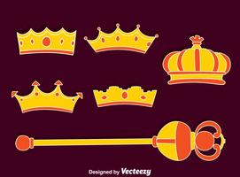 Royal Scepter en Crown Vector