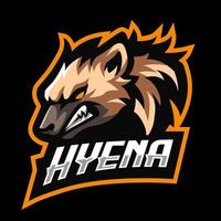 hyena esport gaming mascotte logo sjabloon vector