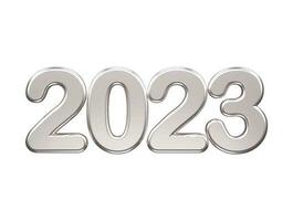 nieuw jaar 2023 tekst effect vector illustratie