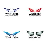 w brief voor Vleugels logo ontwerp, combinatie w brief en Vleugels vector