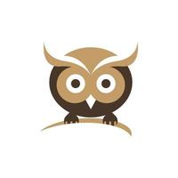 uil logo icoon ontwerp dier en gemakkelijk bedrijf vector