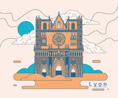 Kathedraal van Lyon Saint Jean Vector