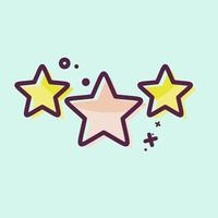 icoon 3 sterren. verwant naar sterren symbool. mbe stijl. gemakkelijk ontwerp bewerkbaar. gemakkelijk illustratie. gemakkelijk vector pictogrammen