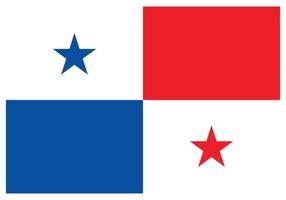 nationaal vlag van Panama - vlak kleur icoon. vector