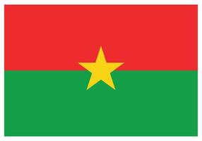 nationaal vlag van Burkina faso - vlak kleur icoon. vector