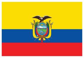 nationaal vlag van Ecuador - vlak kleur icoon. vector