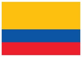 nationaal vlag van Colombia - vlak kleur icoon. vector