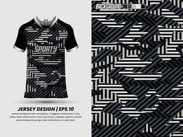 voetbal Jersey ontwerp voor sublimatie, sport t overhemd ontwerp, sjabloon Jersey vector