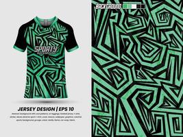 voetbal Jersey ontwerp voor sublimatie, sport t overhemd ontwerp, sjabloon Jersey vector