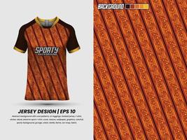 voetbal Jersey ontwerp voor sublimatie, sport t overhemd ontwerp, sjabloon Jersey vector