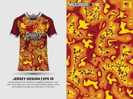 voetbal Jersey ontwerp voor sublimatie, sport t overhemd ontwerp, sjabloon Jersey vector