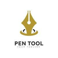 pen logo gereedschap helling kleurrijk stijl vector