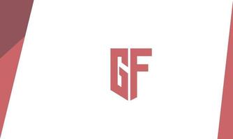alfabet letters initialen monogram logo gf, fg, g en f vector