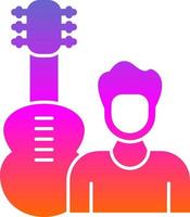 gitarist vector icoon ontwerp