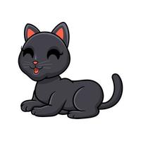 schattig Bombay kat tekenfilm zittend vector